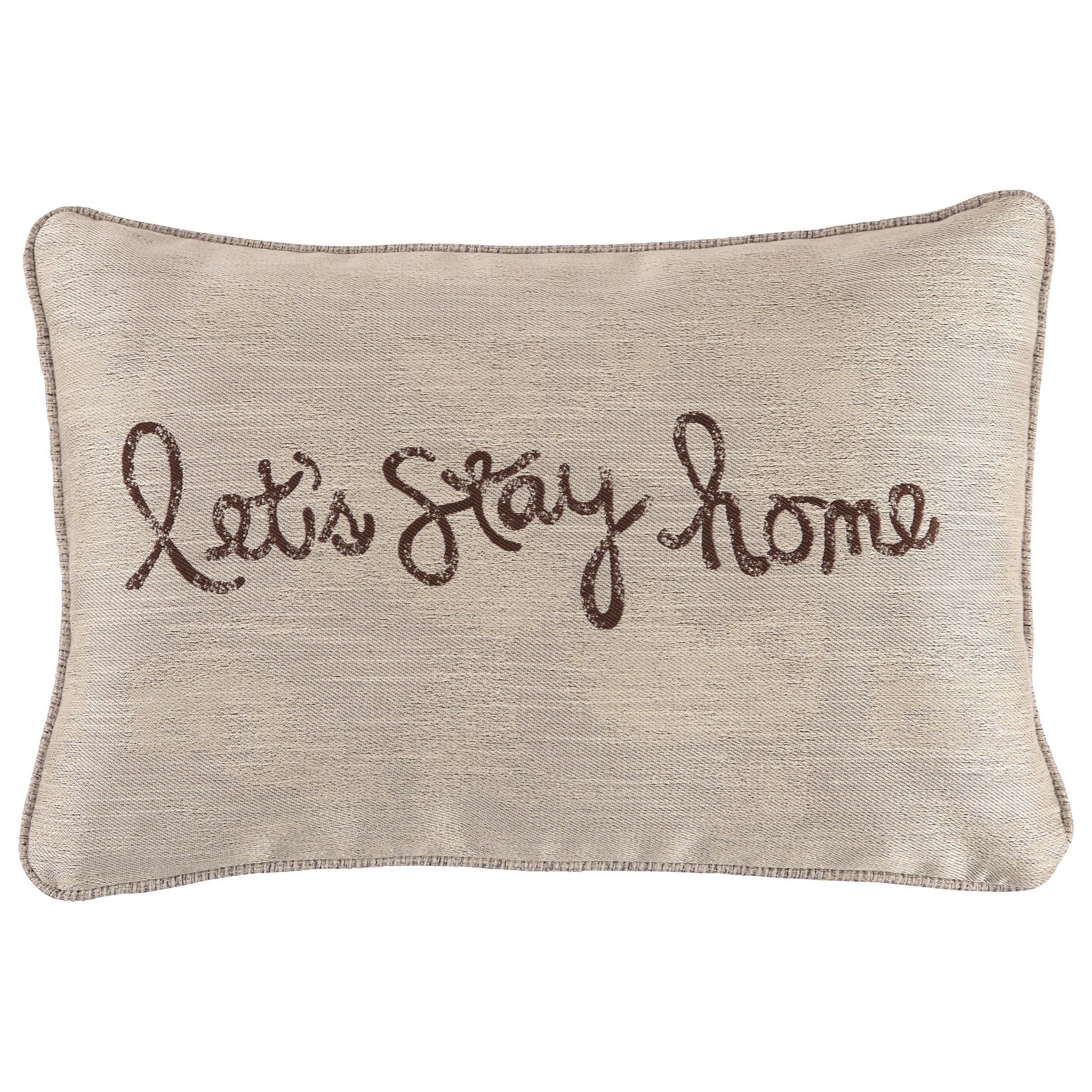 Signature Design by Ashley Pillows A1000554P Let's Stay Home Chocolate
